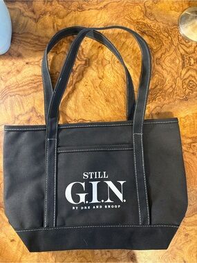 Black Canvas Tote Bag